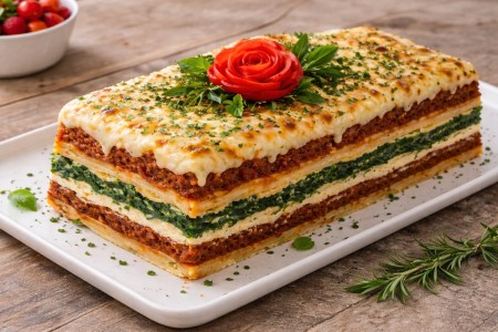 Des lasagnes cuites dans un moule a cake