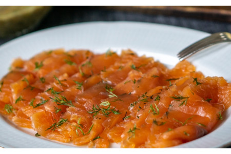 Gravlax de saumon