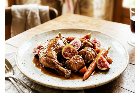 Recette Lapin aux figues fraîches miel et Zaatar maison
