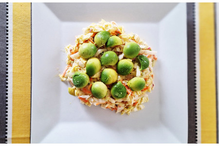 Salade de chou chinois et avocat