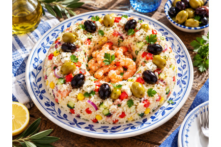 Couronne de riz à la Grecque